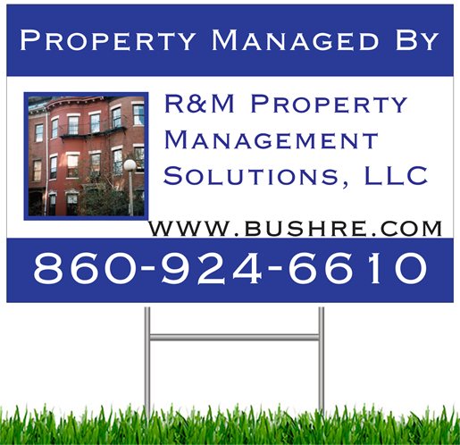 Lawn Sign R&M Property Management Solutions